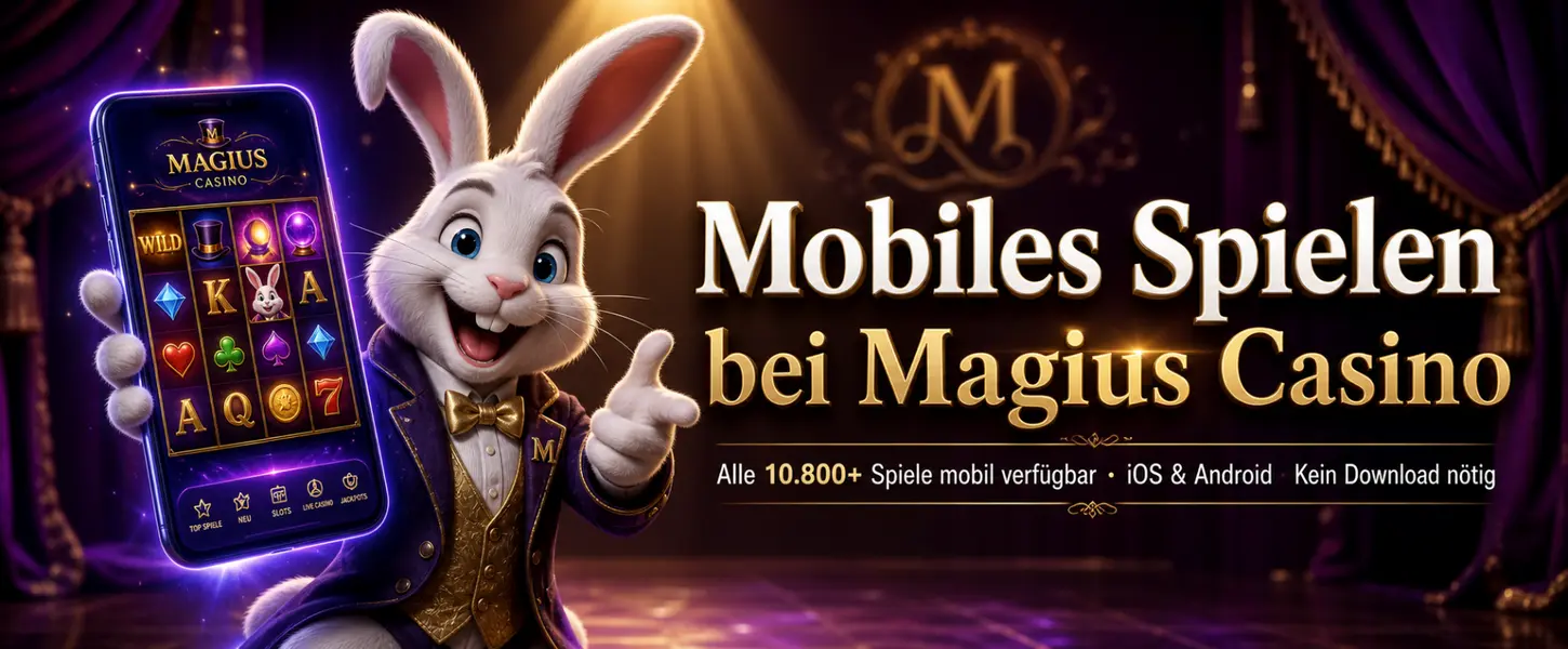 Magius Casino mobil spielen - alle 10.800+ Spiele im Browser für iOS und Android