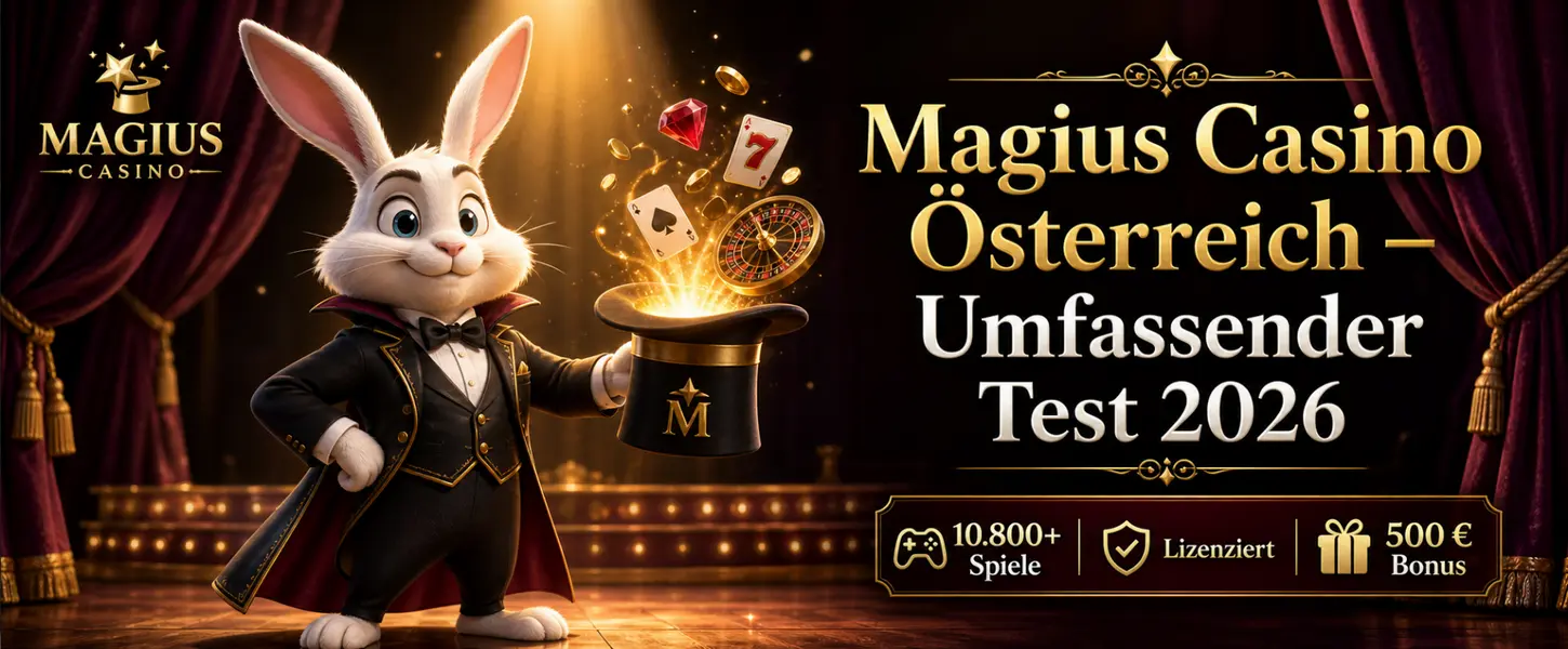Magius Casino Österreich Test 2026 - Übersicht, Lizenz und Bonus