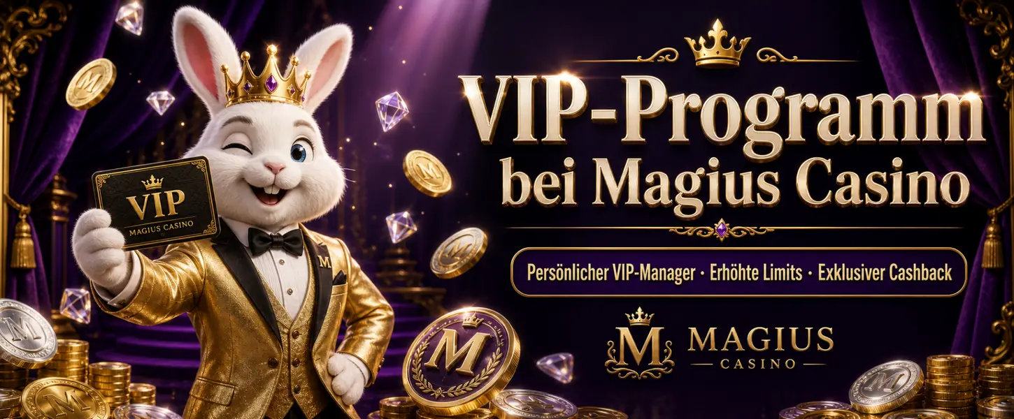 Magius Casino VIP-Programm - persönlicher Manager, höhere Limits und Cashback